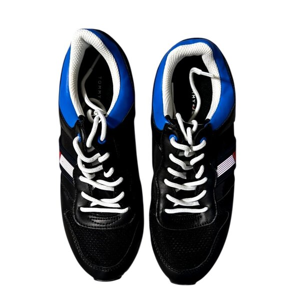 Tommy Hilfiger Other - Tommy Hilfiger Mens Black Blue Athletic Sneakers Size 7.5M Running Shoes